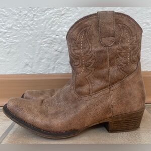 Roper Women's Shay Vintage Western Style Boots Brown/Tan Size 11